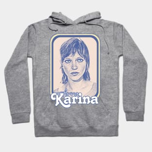 Anna Karina // ORIGINAL Retro Nouvelle Vague Fan Design Hoodie